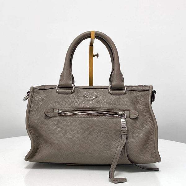 【TikTok Livestream】Prada Phenix Bauletto Grey Shoulder Bag GIA0301