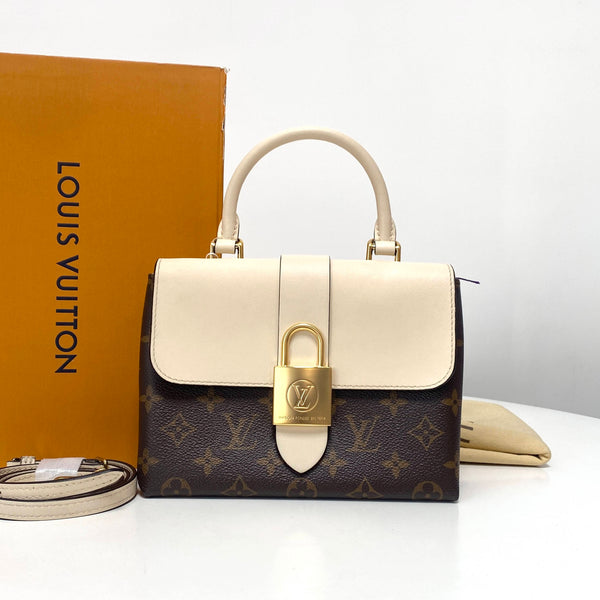 【TikTok Livestream】Louis Vuitton/ LV Locky BB Top Handle Flap Monogram/Creme GIA0306