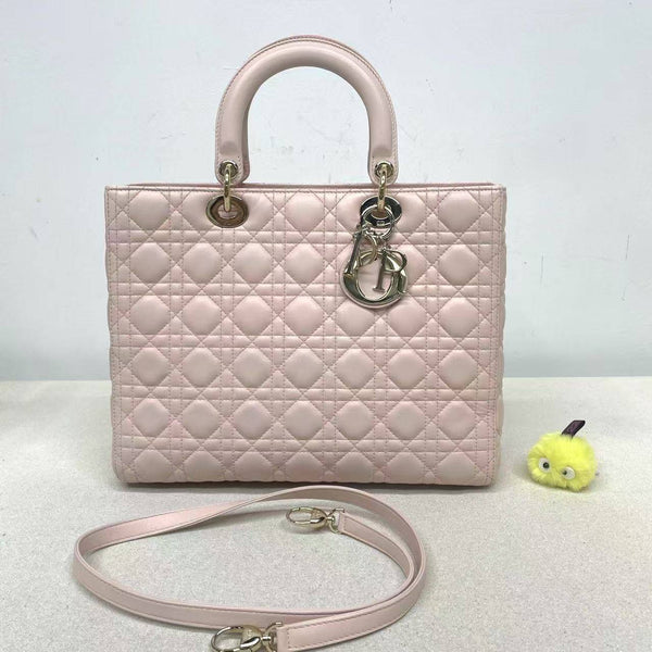 【TikTok Livestream】Dior/CD LadyDior Large Cannage Light Pink CPU0406