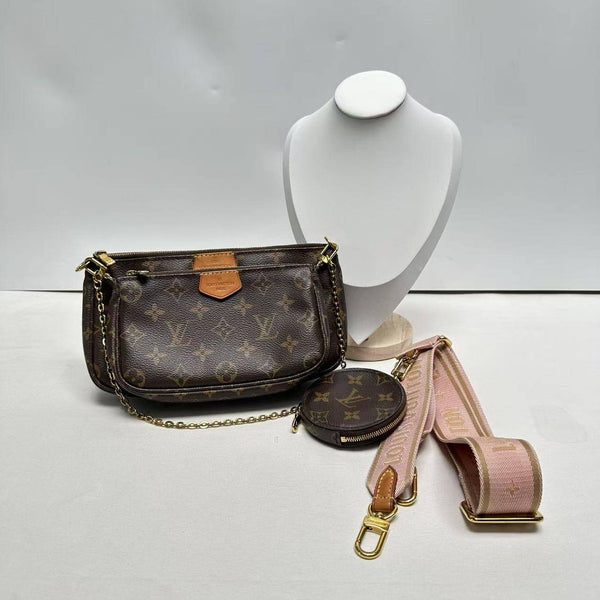 【TikTok Livestream】Louis Vuitton/ LV Multi Pochette Pink Strap