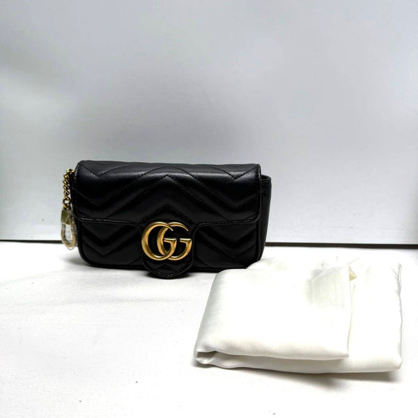 【TikTok Livestream】Gucci/GG Marmont Super Mini Black