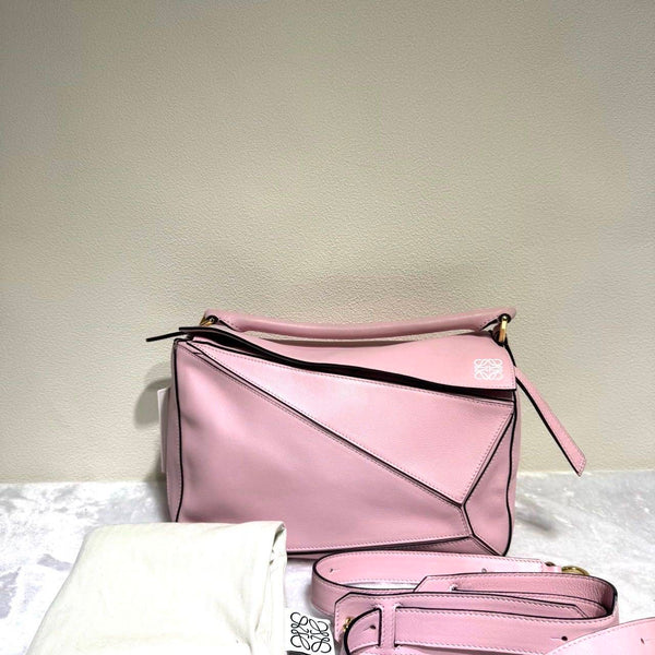 【TikTok Livestream】Loewe Puzzle Medium Pink
