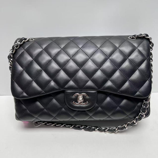 Chanel/CC Double Flap Jumbo Black CPU0418
