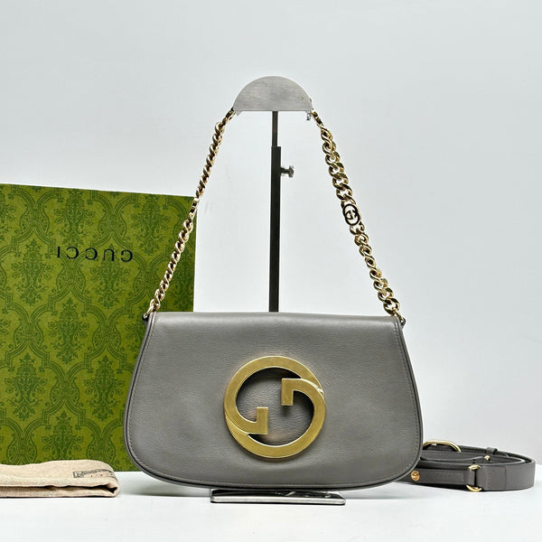 【TikTok Livestream】Gucci/GG Blondie Small Grey GIA0207