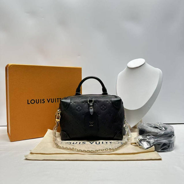 【TikTok Livestream】Louis Vuitton/ LV Petite Malle Souple Empreinte Black CPU0226