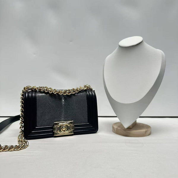 Chanel/CC Le Boy Small Flap Black CPU0417