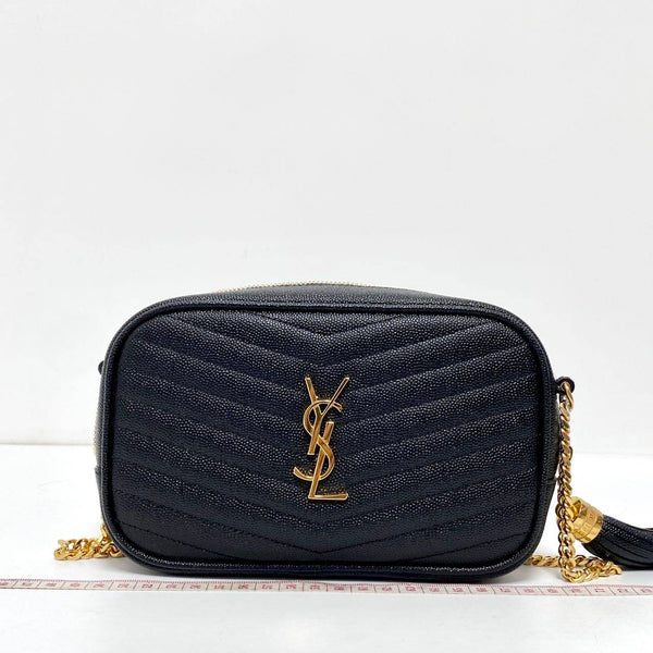 【TikTok Livestream】Saint Laurent/YSL Lou Mini Camera Black