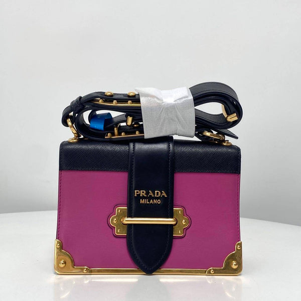 【TikTok Livestream】Prada Cahier Trimmed Flap Pink