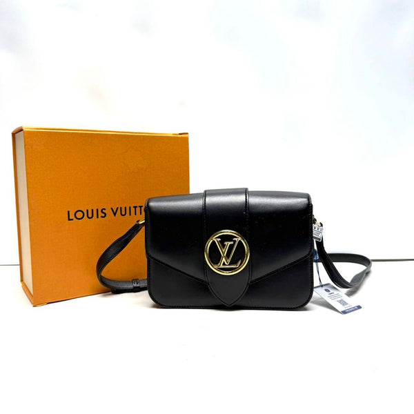【TikTok Livestream】Louis Vuitton/ LV Pont 9 Flap Black CPU0220