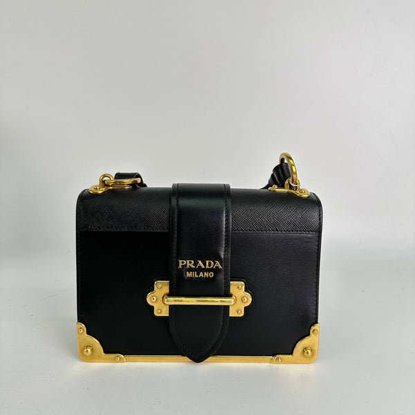 【TikTok Livestream】Prada Cahier Black Crossbody/Shoulder Bag