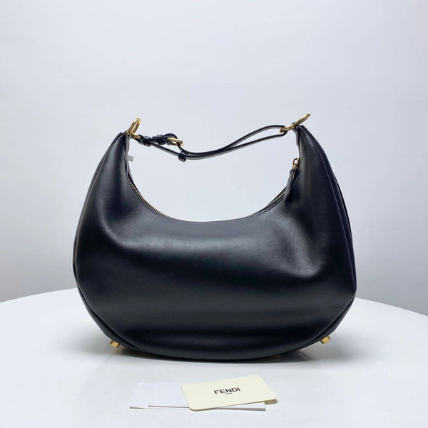 【TikTok Livestream】Fendi Fendigraphy Medium Black CPU0330