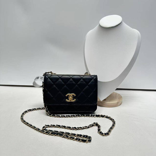 Chanel/CC Trendy CC Mini Quilted WOC Black CPU0310
