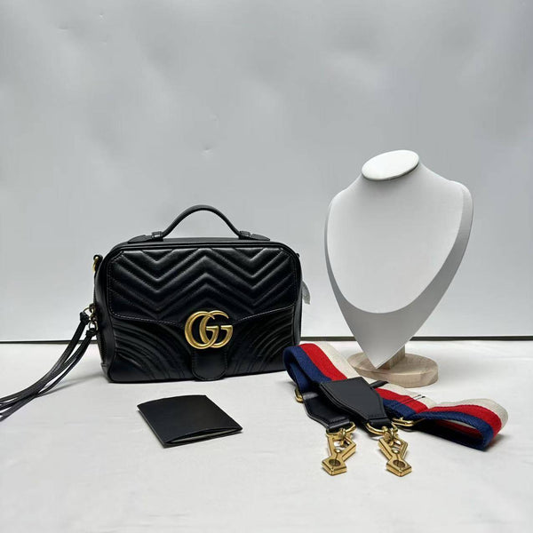 【TikTok Livestream】Gucci/GG Marmont Camera Black