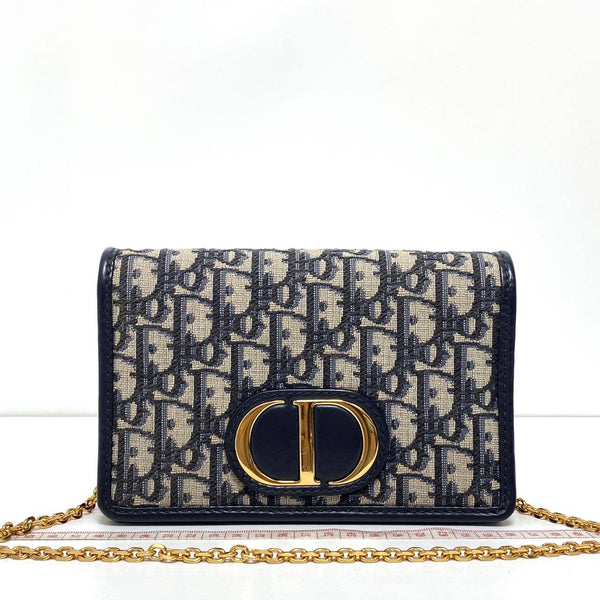 Dior/CD Montaigne 30 2 In 1 Oblique Pouch Blue BFCM