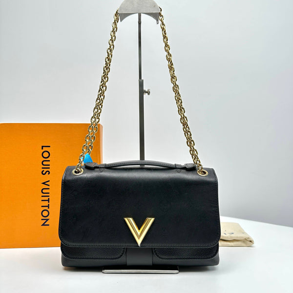 【TikTok Livestream】Louis Vuitton/LV Very Chain Black Lowkey Empriente Monogram All Leather CPU0122