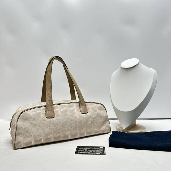 Chanel/CC Travel Line Jacquard Bowler Beige CPU0330