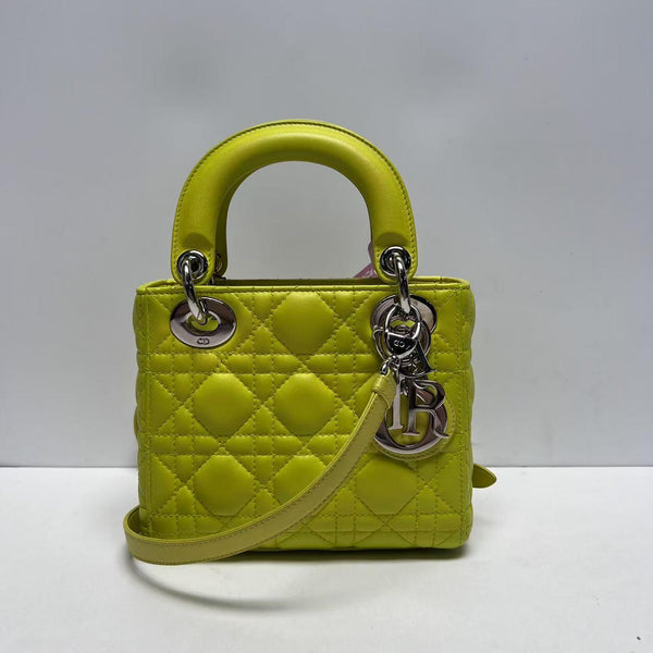 【TikTok Livestream】Dior/CD LadyDior Mini Cannage Yellow CPU0415