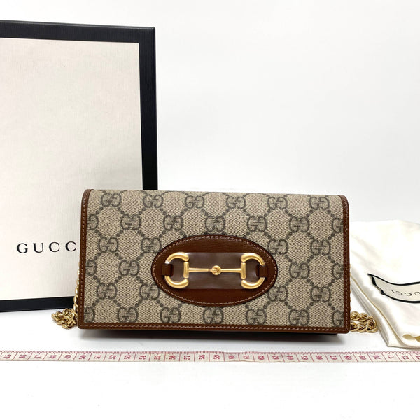 【TikTok Livestream】Gucci/GG Horsebit 1955 WOC Flap Beige CPU0123