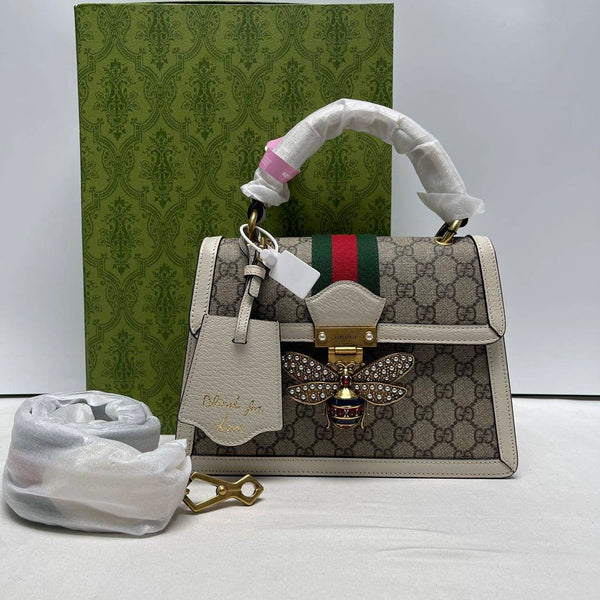 【TikTok Livestream】Gucci/GG Queen Margaret Small Ophidia Flap Beige