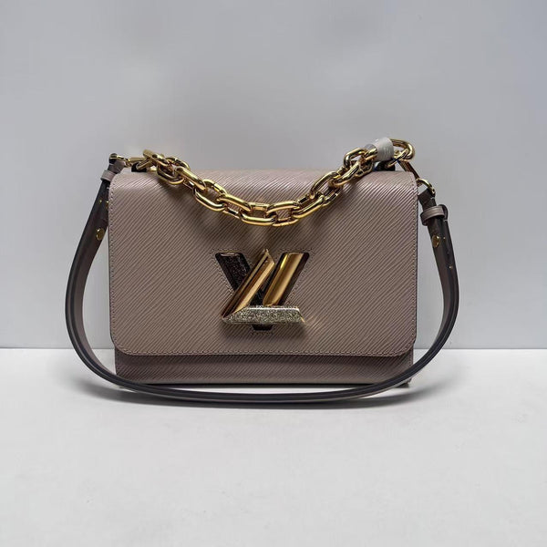 【TikTok Livestream】Louis Vuitton/ LV Twist MM Flap Beige CPU0506