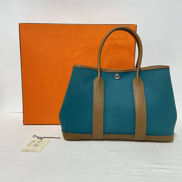 Hermes Garden Party 30 TPM Vert Bosphore