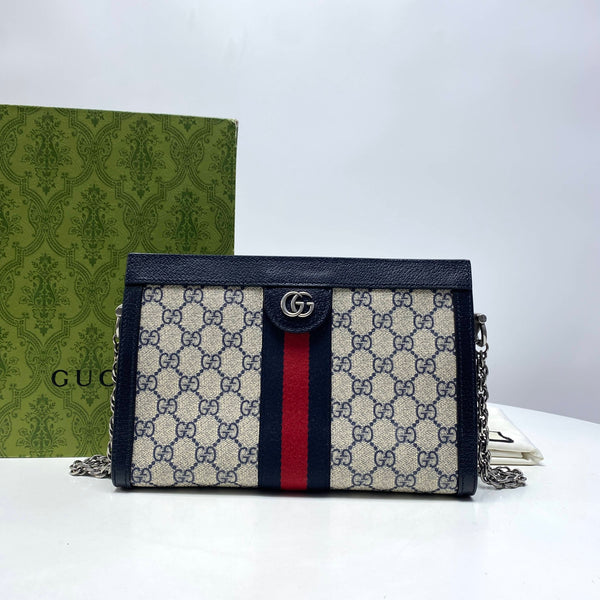 【TikTok Livestream】Gucci/GG Small Ophidia Chain Beige/Blue CPU0123