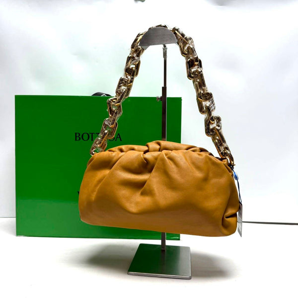 【TikTok Livestream】Bottega Veneta/BV The Chain Pouch Caramel CPU0402