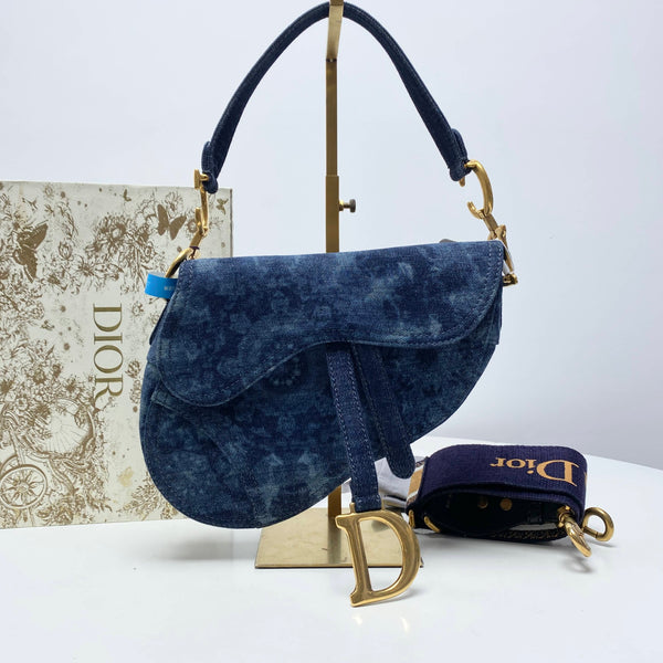 【TikTok Livestream】Dior/CD Tie Dye Saddle Blue SJP0218